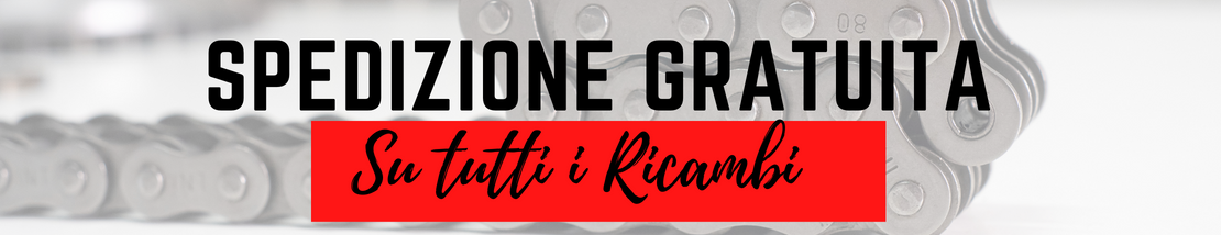 Spedizione Gratuita su tutti i ricambi